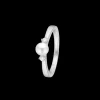 CROWN TRINITY W/PEARL RING