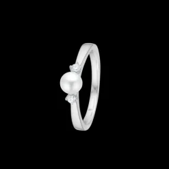 CROWN TRINITY W/PEARL RING