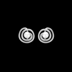 SWIRL W PEARL ØRERINGE