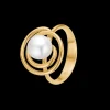 SWIRL W PEARL RING